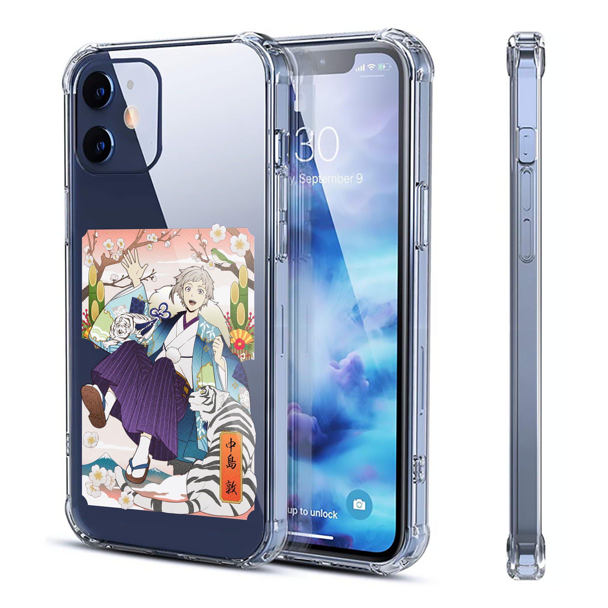 （画像用） 文豪ストレイドッグス Bungo Stray Dogs 【iPhone 12シリーズ対応】透明スマホケース（クリアソフトケース）
